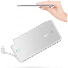Luxtude 5000mAh Portable Charger for iPhone, Ultra Slim Mfi Apple Certified External Battery Pack Built in Lightning Cable, Fast Charging Power Bank for iPhone 13/12/11 Pro/X/XR/XS Max/10/8/7/6S etc. Luxtude 5000mAh Portable Charger for iPhone, Ultra Slim Mfi Apple Certified External Battery Pack Built in Lightning Cable, Fast Charging Power Bank for iPhone 13/12/11 Pro/X/XR/XS Max/10/8/7/6S etc.