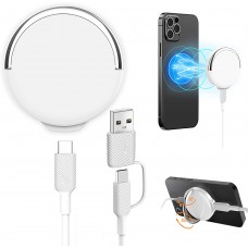 Magnetic Wireless Charger, Oliomp 15W Max Wireless Fast Charger, with Type C&USB A Port Compatible with MagSafe Charger for iPhone 13/13 Pro / 13 Pro Max / 13 Mini/ 12/12 Mini/12 Pro/12 Pro Max Magnetic Wireless Charger, Oliomp 15W Max Wireless Fast Charger, with Type C&USB A Port Compatible with MagSafe Charger for iPhone 13/13 Pro / 13 Pro Max / 13 Mini/ 12/12 Mini/12 Pro/12 Pro Max