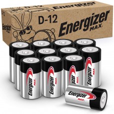 Energizer MAX D Batteries, Premium Alkaline D Cell Batteries (12 Battery Count) Energizer MAX D Batteries, Premium Alkaline D Cell Batteries (12 Battery Count)